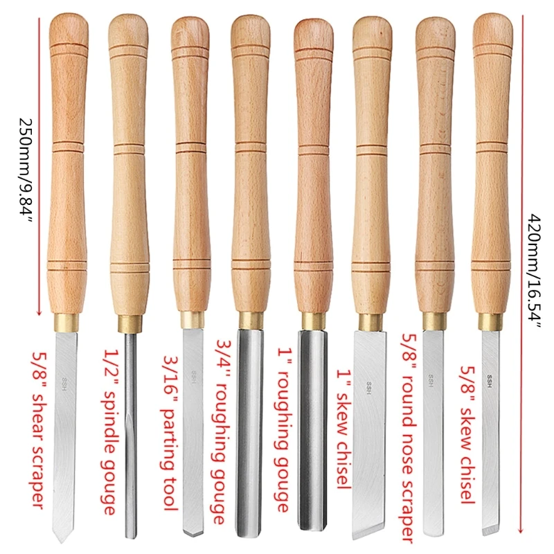 

Lathe Chisel Wood Turning Tool Brand New High Speed Steel With Wood Handle