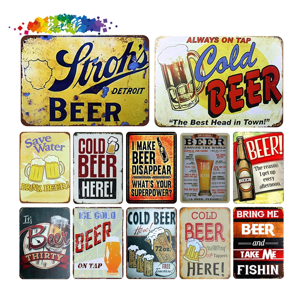 Mora цвет пиво оловянный знак Винтаж металлический Паб Клуб кафе дома Wall Art