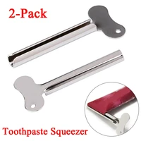 12pcs stainless steel toothpaste squeezer bathroom accessories facial cleanser toothpaste tube rolling press squeezer dispenser