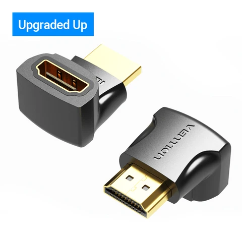 HDMI-адаптер Vention, угловой, 90/270 градусов, 4K HDMI-удлинитель, штекер-гнездо, для HDTV, PS4