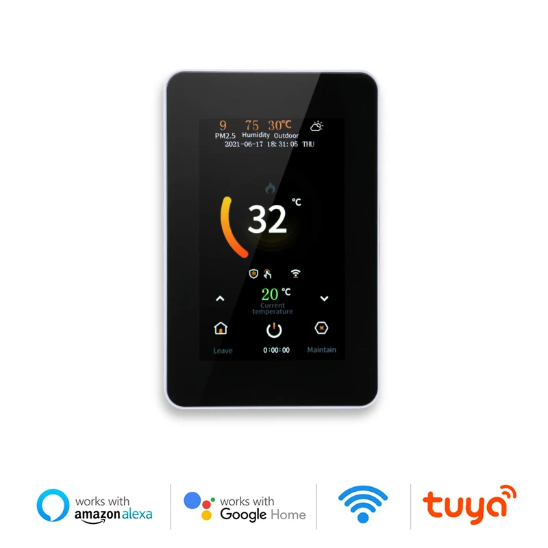 

Умный термостат Tuya с Wi-Fi и сенсорным экраном 4,3 дюйма