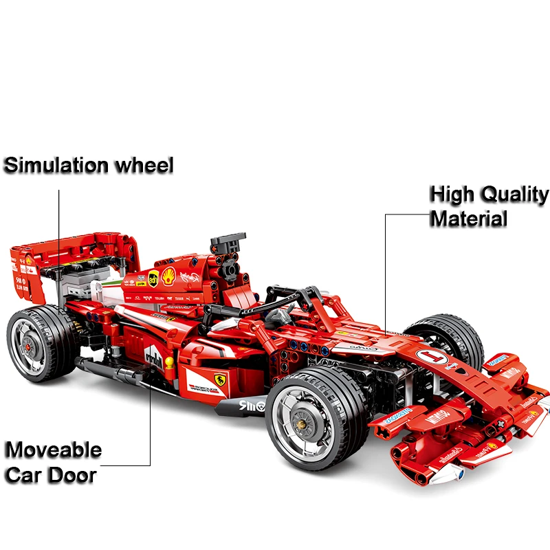 Строительные блоки Блок RC гоночный автомобиль в том числе моторы дистанционного