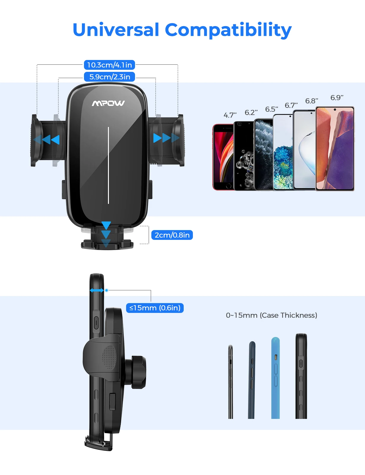 MPOW CA159 усовершенствованный длинный держатель для телефона с гусиной шеей