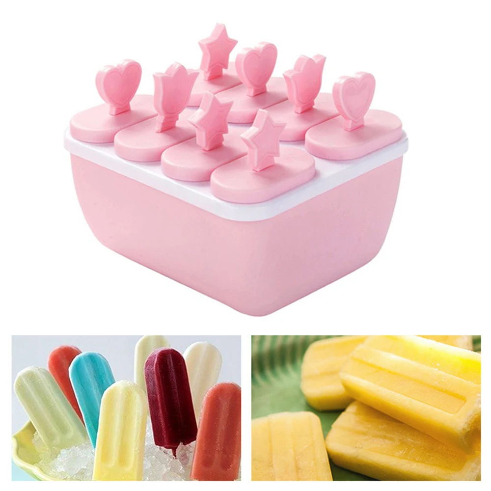 8 ячеек кубики льда многоразовые эскимо чайник DIY Инструменты для мороженого