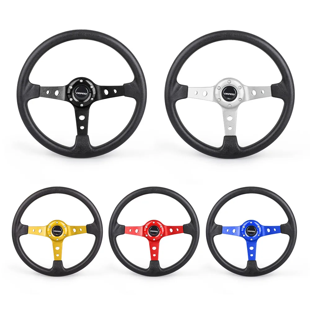 Гоночное рулевое колесо из алюминиевого сплава 350 мм 14 дюймов 92 глубокое