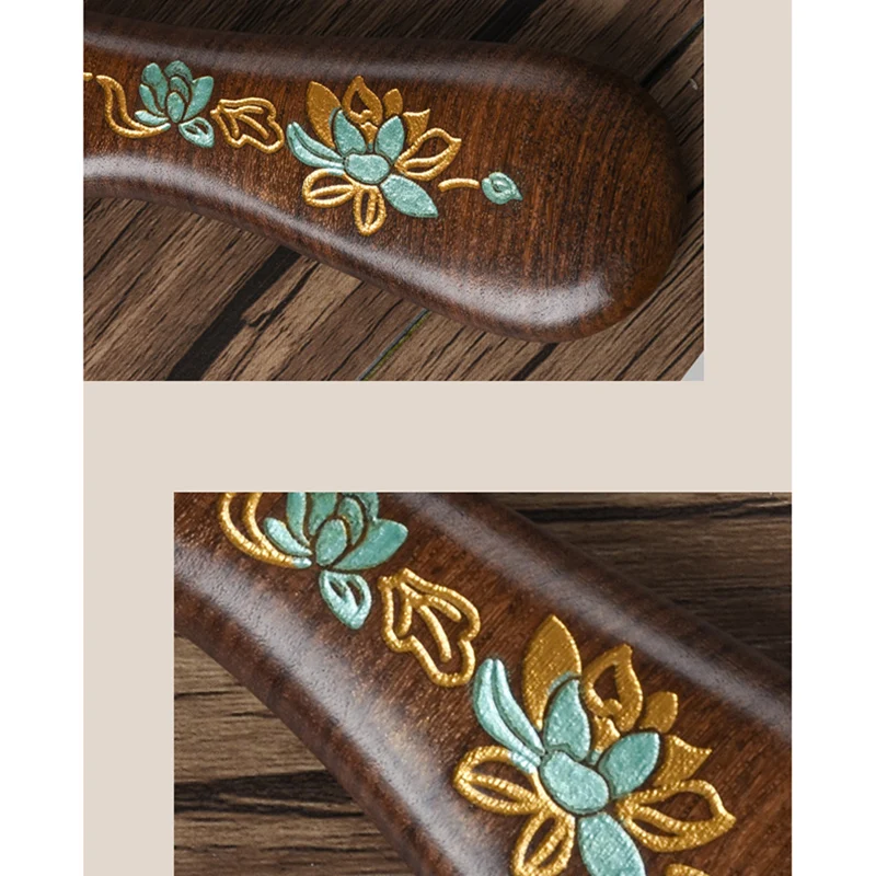 

Natural Handmade Wooden Comb Fine Tooth Long Sandalwood Comb Hair Comb No Static No Snag for Men Women Kids @ME88