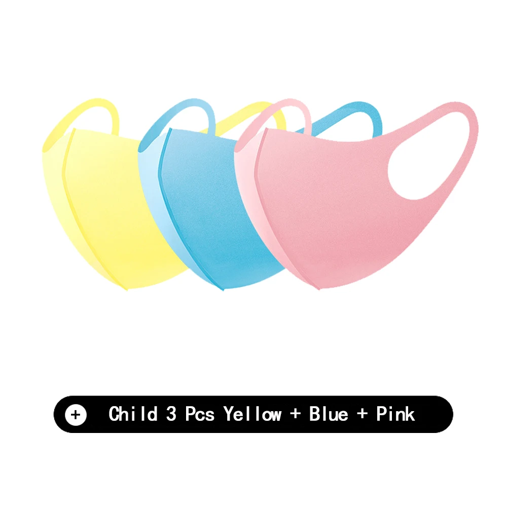 Маска для рта дышащая унисекс многоразовая губчатая маска детей защита от