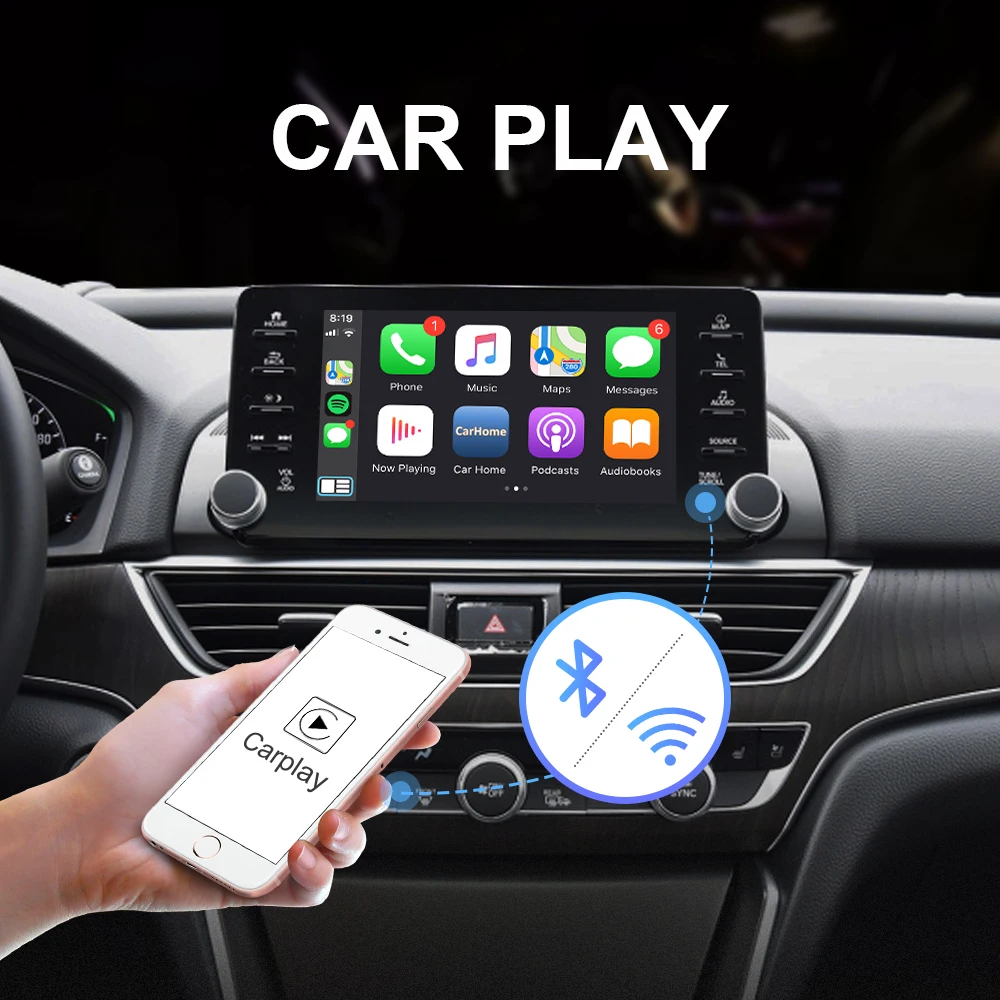 ISUDAR для Apple Wireless Carplay HONDA/ACCORD 10-го поколения 2018- Android авто мультимедиа Play AI Box