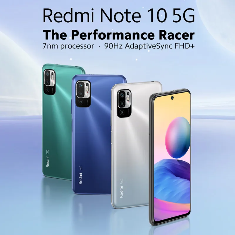 Смартфон глобальная версия Redmi Note10 4 + 64/128 ГБ 700 дюйма 8 ядер 48 МП 5000 мА · ч
