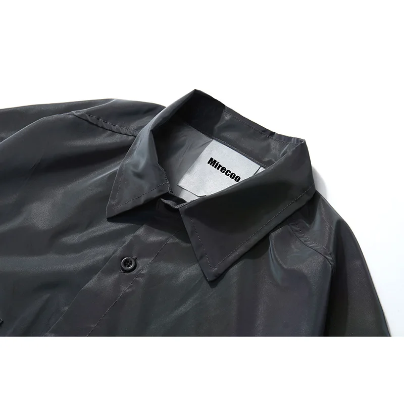 Мужская Светоотражающая рубашка с карманом лазерная Радужная пляжная в стиле