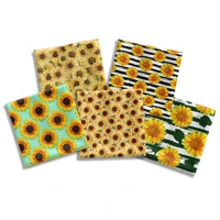 aesthetic sunflower peach skin velvet pillowcase for making clothing bags decor for home sofa pillow cover 50145cm