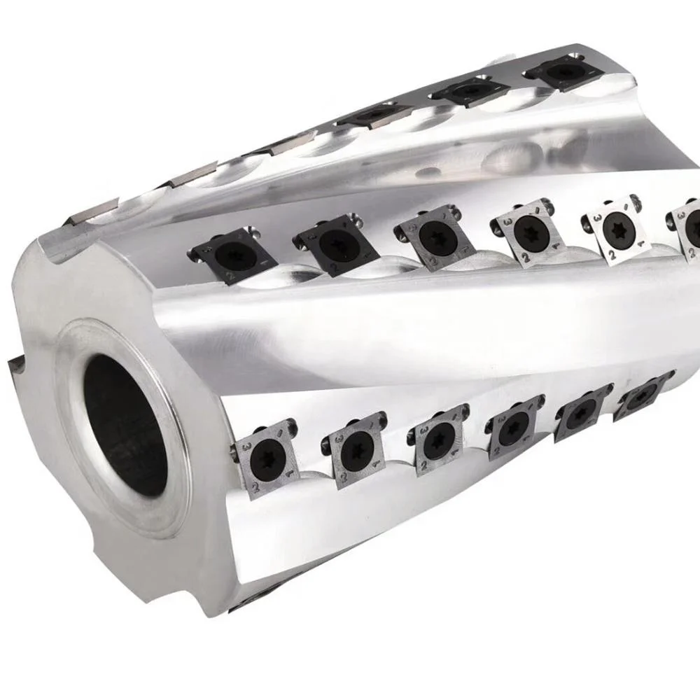 Деревообрабатывающий световой станок спиральная фреза головы древесины