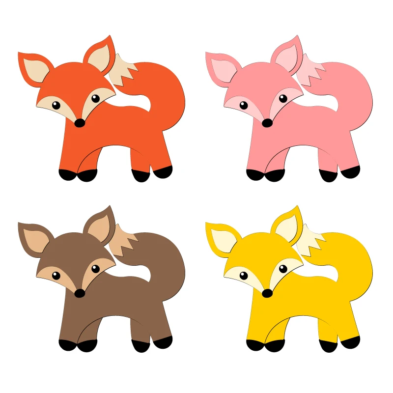 Новый лиса деревянный под давлением Скрапбукинг C-48 Трафаретный вырубной штамп