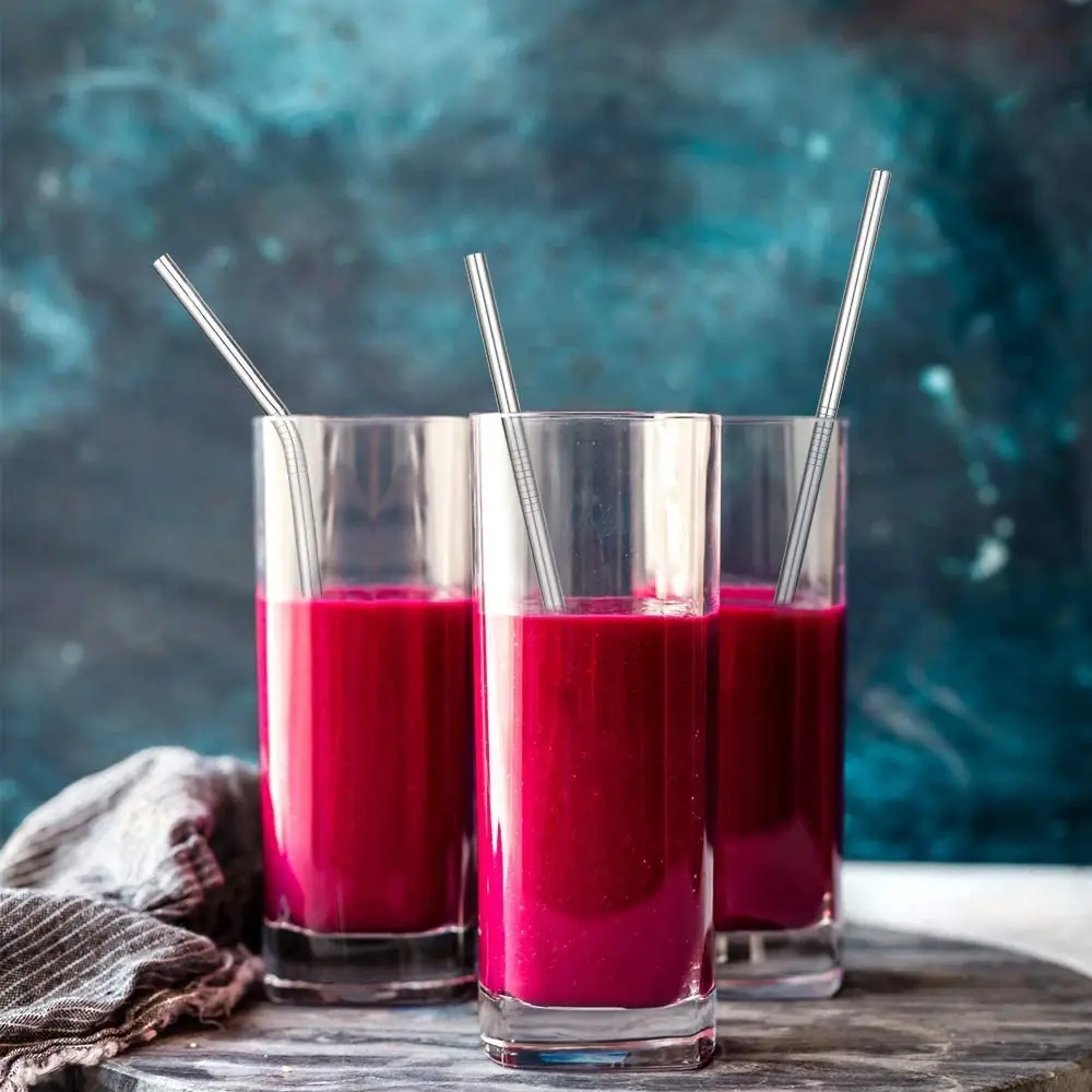 Многоразовые трубочки для питья металлические соломинки из нержавеющей стали