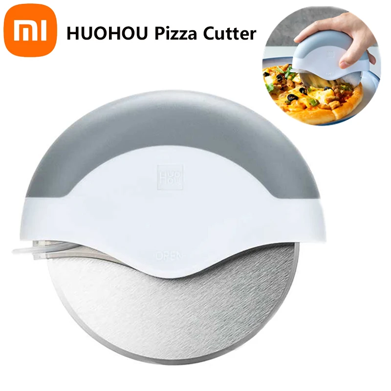 

Нож для пиццы Xiaomi HUOHOU, нож для торта из нержавеющей стали, колесные ножницы для пиццы, кухонные инструменты для выпечки пиццы, Пирогов, вафел...