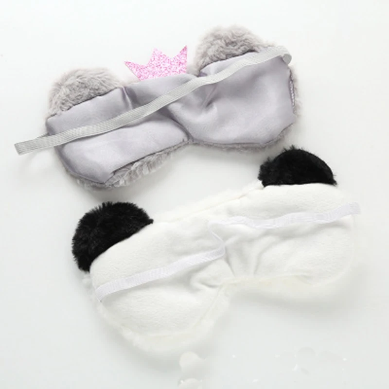 Спящая маска для глаз плюшевая мультяшная повязка на глаза Симпатичная кошка