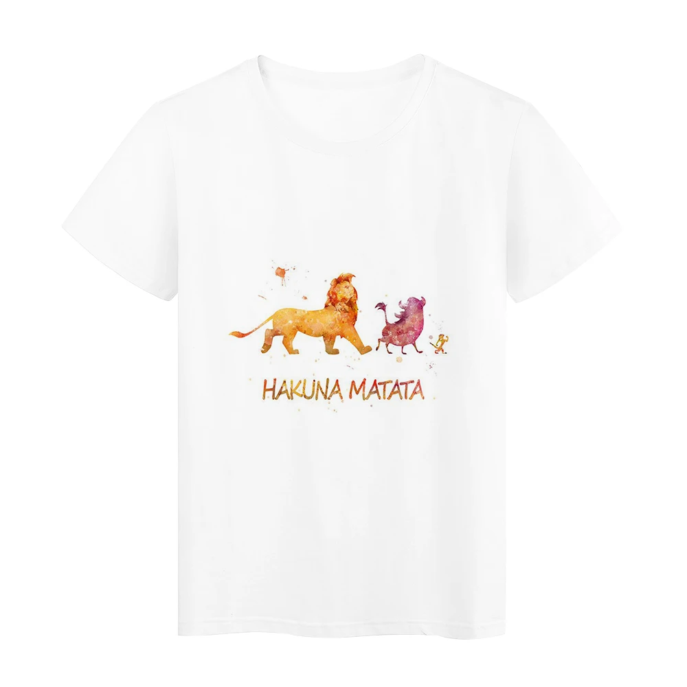 

Disney Lion King Pretty Tshirt 2021 Summer New Arrivals Women Aesthetic Clothing Roupas Femininas Tumblr T-shirt HAKUNA MATATA
