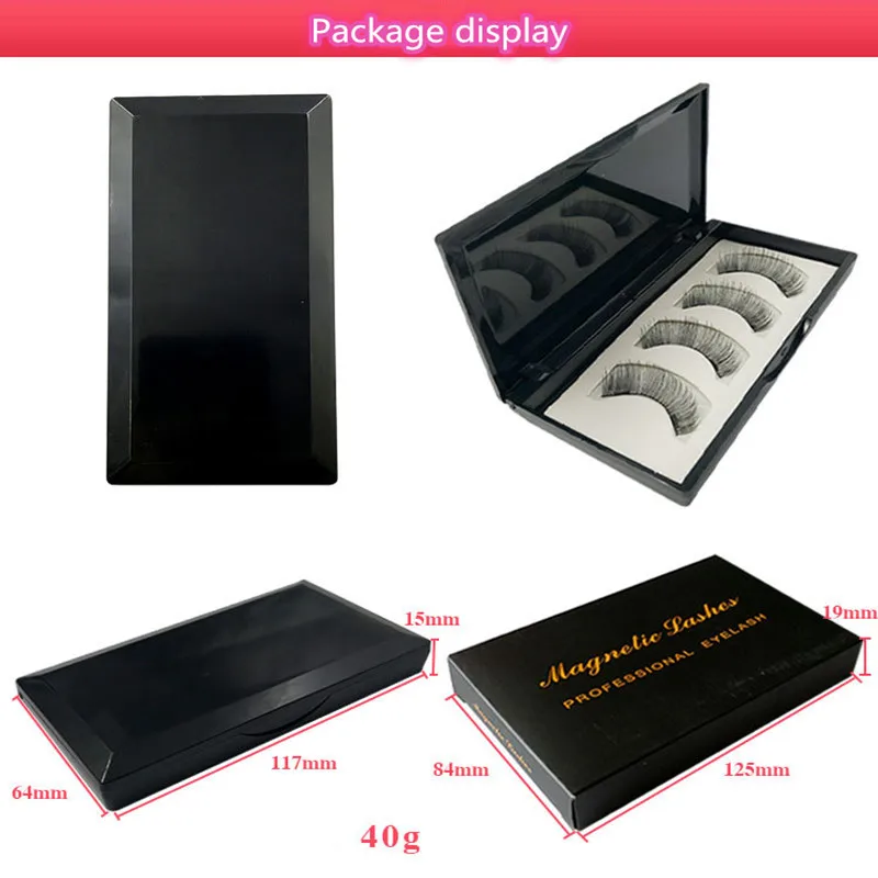 8 шт. магнитные накладные ресницы и набор пинцетов расширение натуральные
