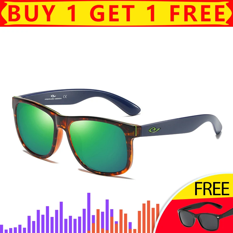 HGE-H Summer New Style Polarized Sunglasses Men Women Fashion Square Sun Glasses Travel UV Goggles Alloy Hinges Are Durable KD23