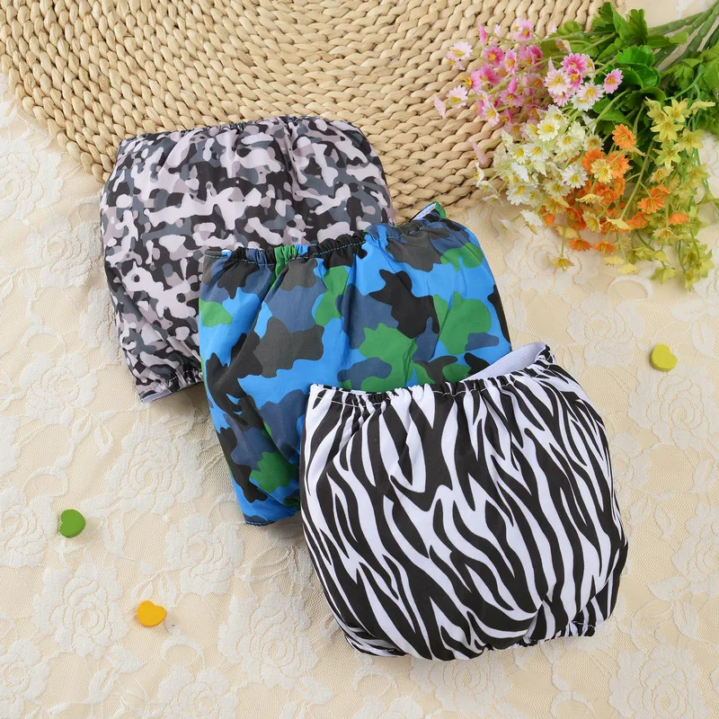 

Colorful Pet Dog Physiological Pants Camouflage Printed Puppy Short Pants Casual Universal Sanitary Diapers For Dogs Underwear