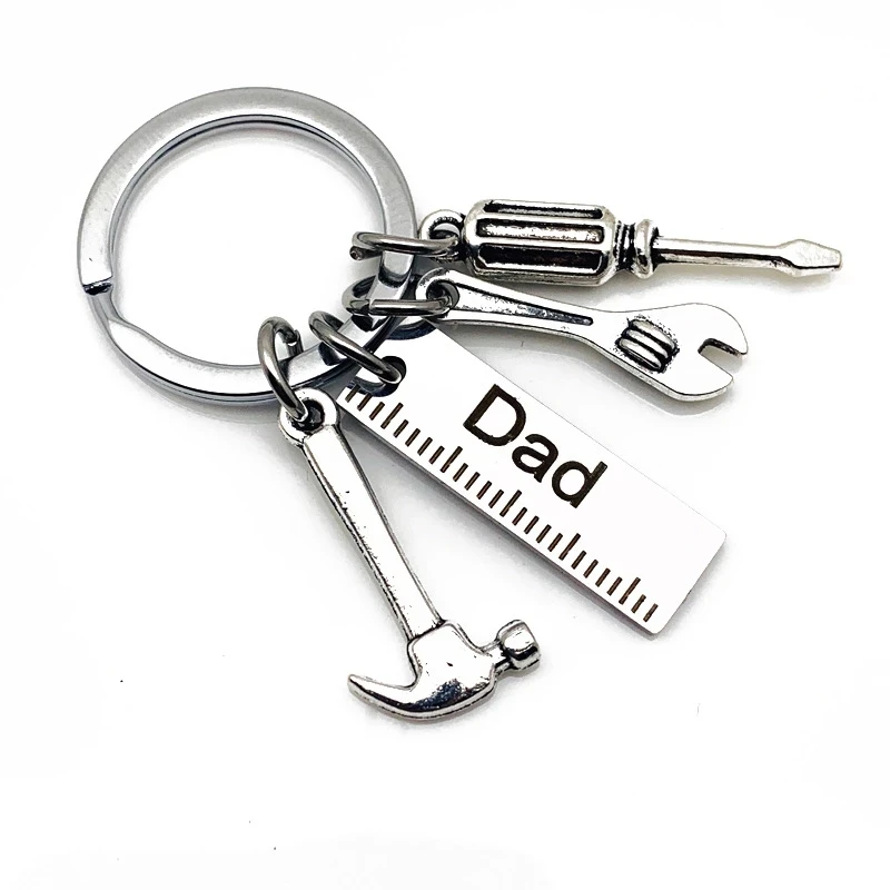 Инструменты высокой длины Llavero Martillo Llave Destornillador Papá Regalo праздничный день падения