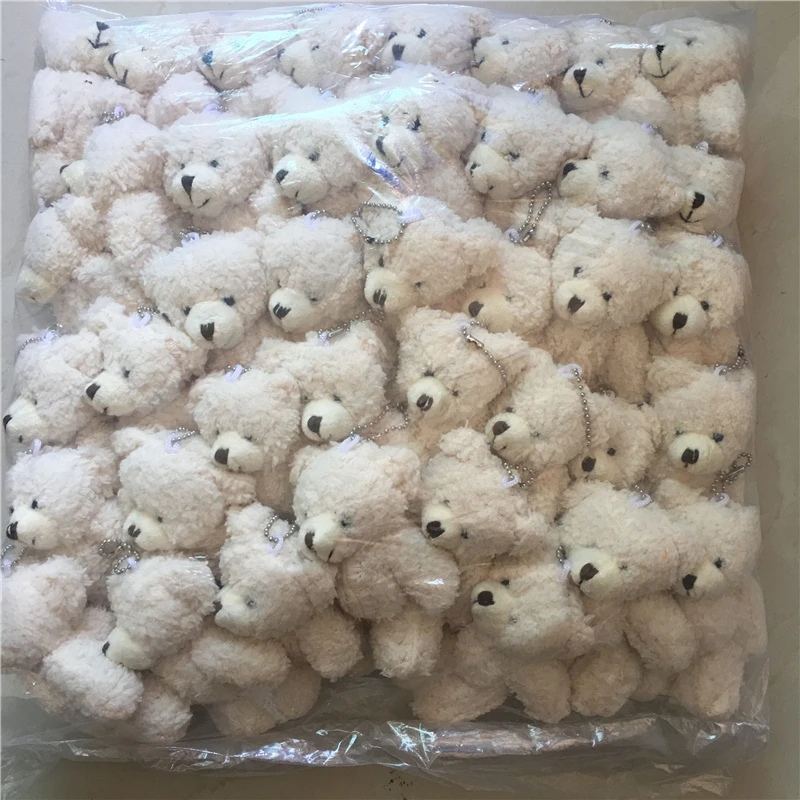 40 шт./лот Kawaii маленькие смешанные медведи плюшевые с цепочкой Свадебная