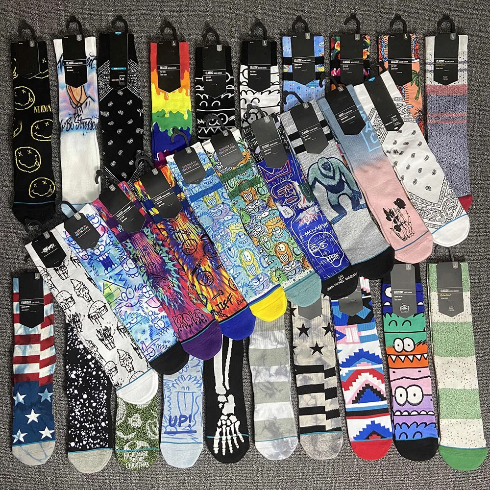 

Men's Basketball Socks 3D Printing Hip Hop Skateboard Calcetines STC1