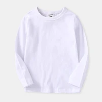 autumn new kids tshirt 100 cotton boys girls t shirt candy color long sleeve tops baby children pullovers tee girl boys clothes