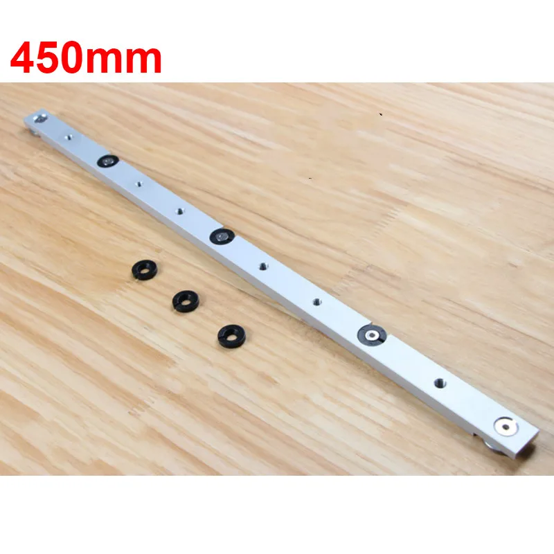Aluminium alloy T-tracks Slot Miter Track And Miter Bar Slider Table Saw Miter Gauge Rod Woodworking Tools DIY - Цвет: 1Pc 450mm Miter Bar