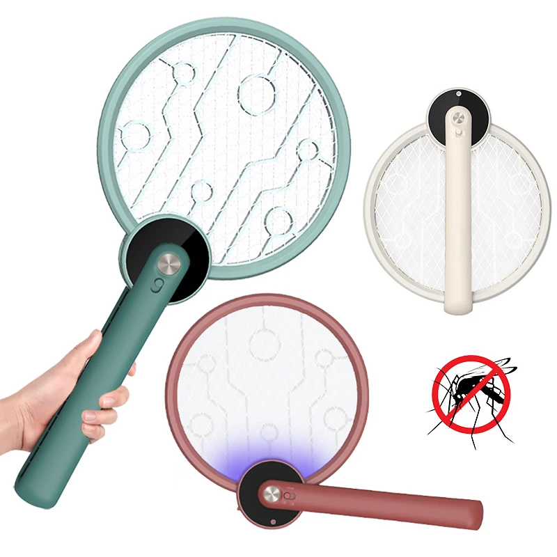 1000 мА/ч USB Перезаряжаемые комаров Swattered электрическая ловушка для 3500V