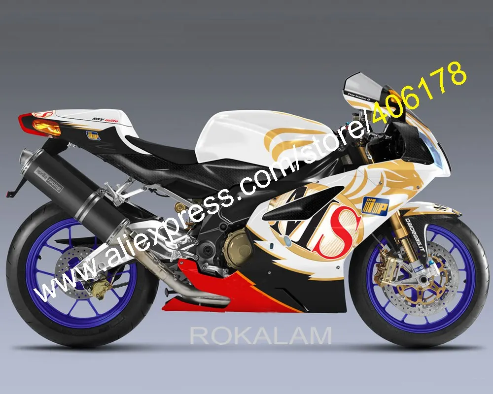 Комплект обтекателей для мотоцикла Aprilia RSV1000 R 03 04 05 06 RSV 1000 2003 2004 2005 RSV-1000 03-06 MS ABS |