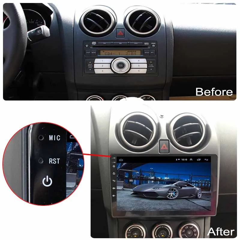 Автомобильная аудиосистема Wanqi 10 0 мультимедийный проигрыватель 9 дюймов для Nissan