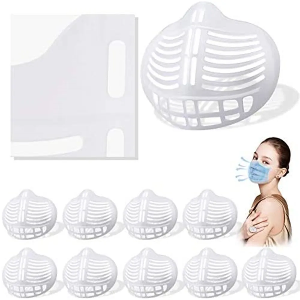 Силиконовый 3D Кронштейн для лица внутренняя опорная рамка маски дышащий