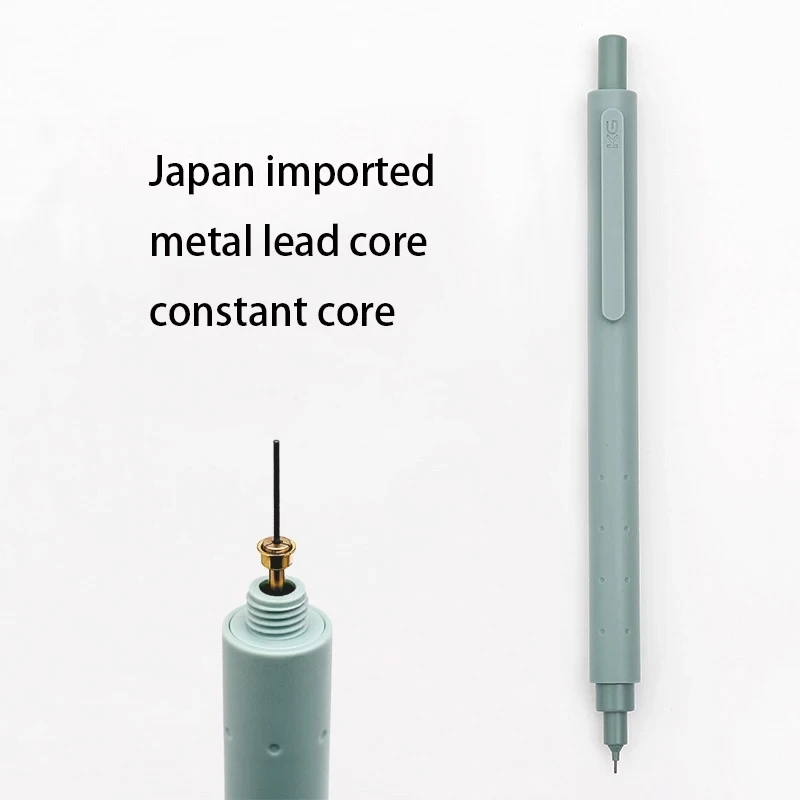 

1pcs Kaco Mechanical Pencil Creative Brief Green Black White HB 0.5mm Pencils for Sketching Drawing School Office Supplies Pen