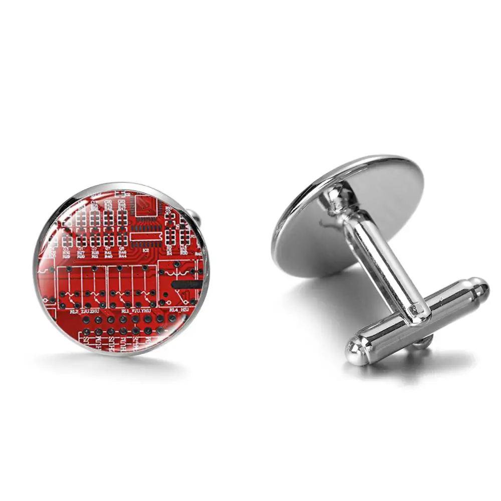 Запонки компьютерные Geek мужские креативные ювелирные украшения в стиле унисекс