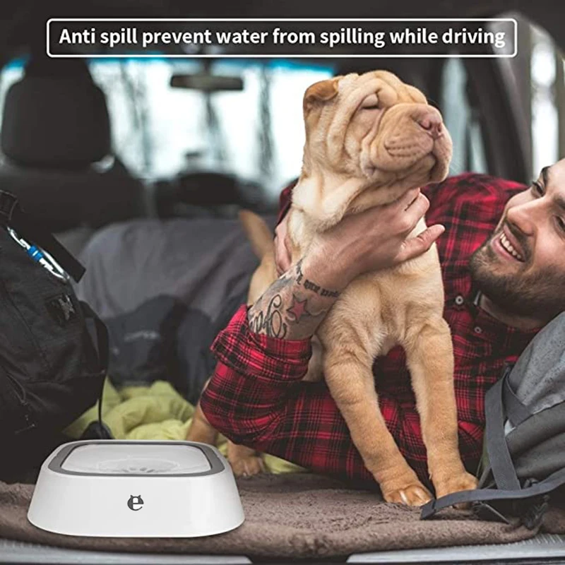 1.5L миска для собак Пластик плавающий Поильник поперечной устойчивости собака