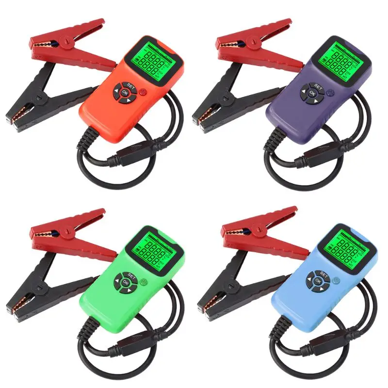 Цифровой 12 в автомобильный тестер на батарею ЖК-дисплей анализатор для