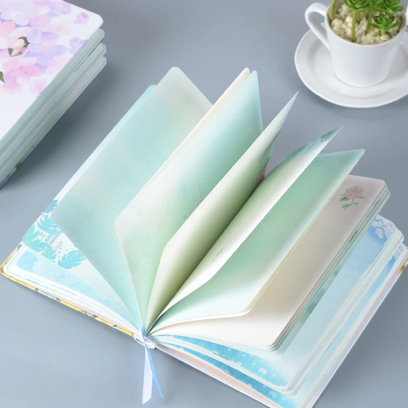 Новый креативный маленький свежий цветочный блокнот с иллюстрациями