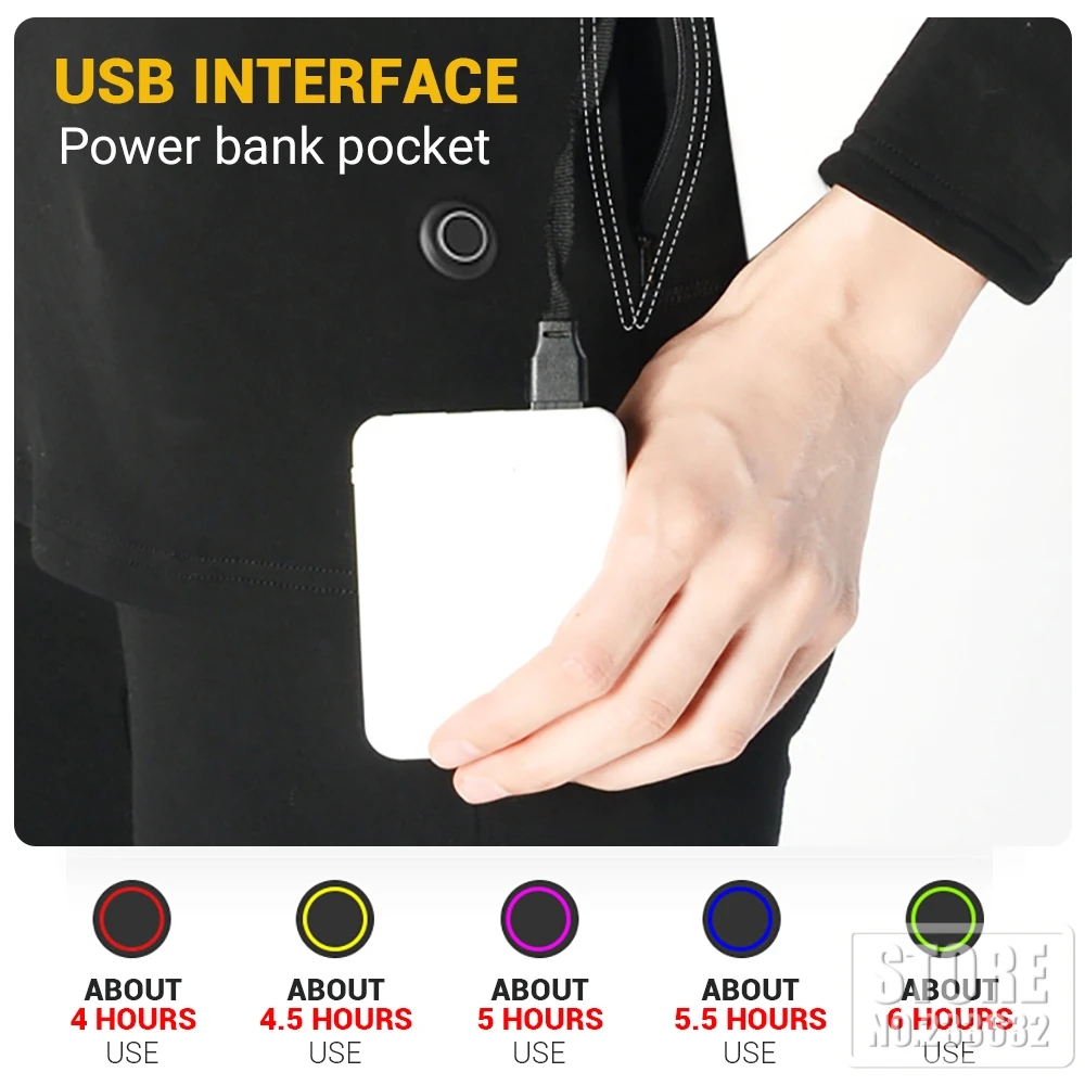 heated underwear winter usb battery powered fleece thermal smart phone app control temperature motorcycle jacket suit s 4xl free global shipping