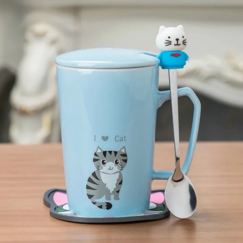 Креативная Милая кружка 350 мл керамические кружки Cat Kitty чашка для чая молочная