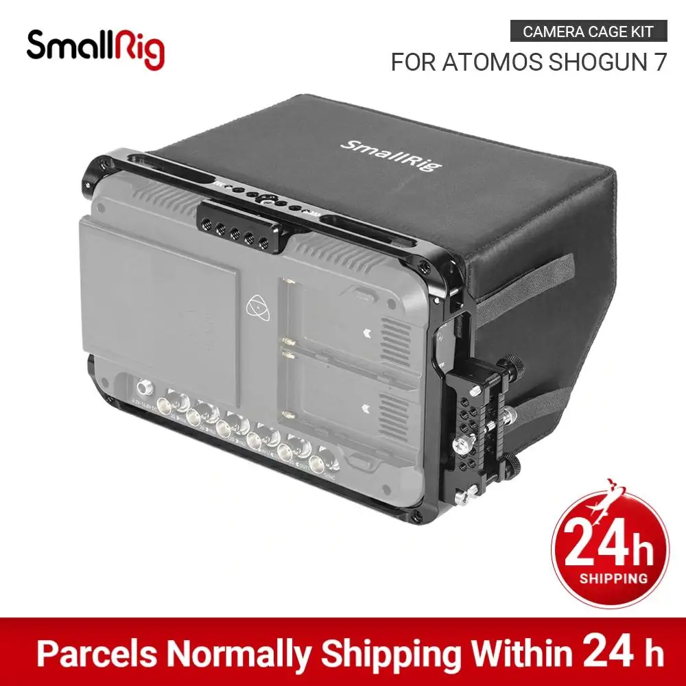 Клетка для камеры SmallRig и солнцезащитный козырек Atomos Shogun 7 монитора с кабелем HDMI