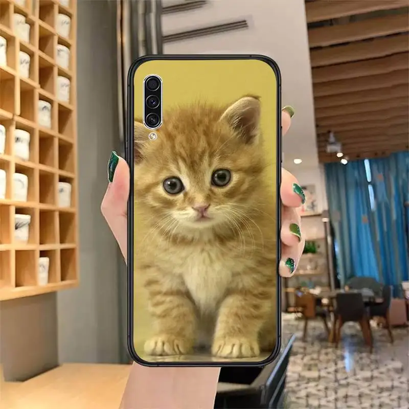 

0 cat Cute animal pattern fashion cover Phone Case For Samsung S6 S7 edge S8 S9 S10 e plus A10 A50 A70 note8 J7 2017