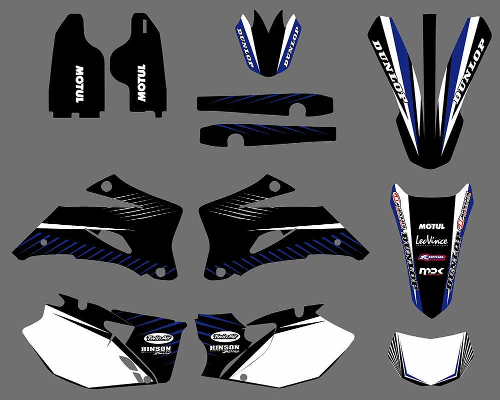 Yamaha WR250F 2007-2013 WR450F 2007-2011 WRF 250 450 WR 250F 450F TEAM Graphics Decals Stickers Deco image 2