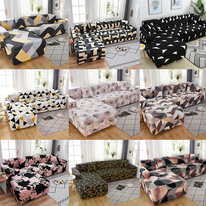 

Elastic Sofa Cover couch cover Spandex Modern Polyester Corner Sofa Couch Slipcover Chair Protector Living Room 1/2/3/4 Seater