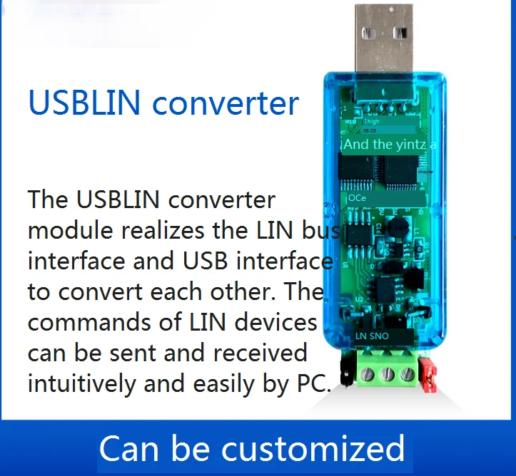 Преобразователь Usblin USB в Lin на устройство отладки с изолированным виртуальным