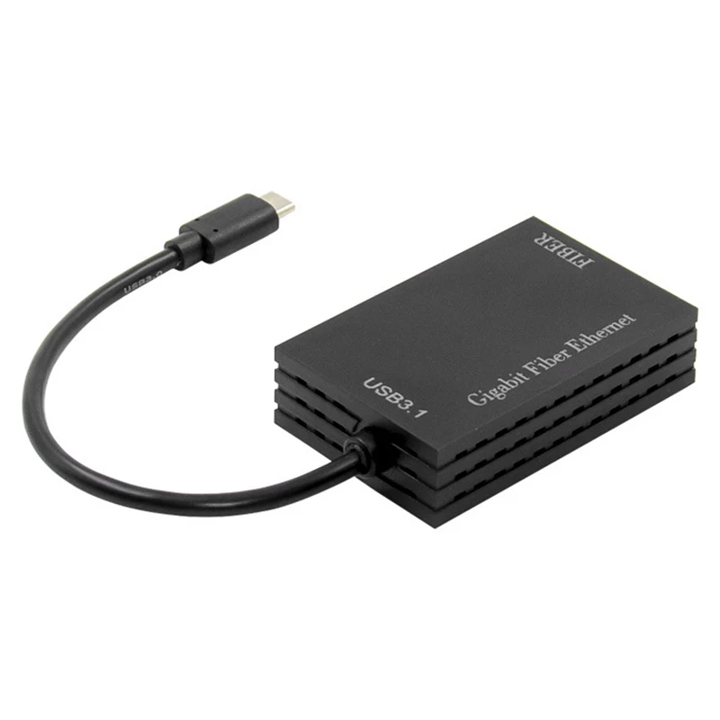 Type-C Gigabit Fiber Server Network Card 1000M SFP Server Fiber Network Card RTL8153