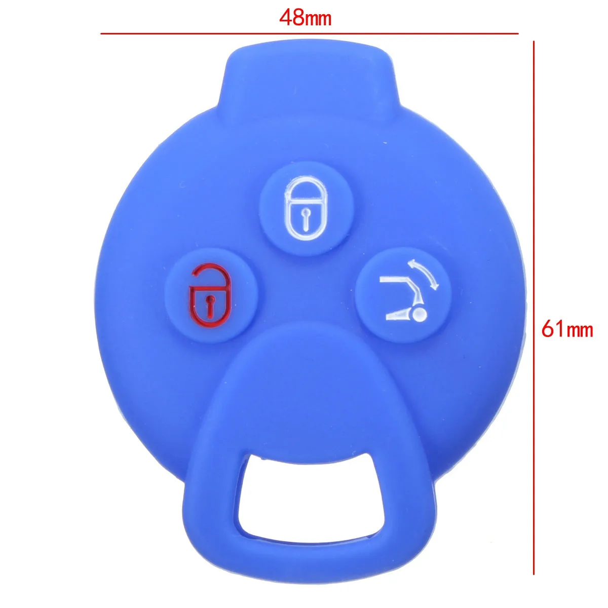 

3 Buttons Silicone Remote Key Case Cover Key Fob Holder Car Accessories For Mercedes/Benz Smart Fortwo Forfour City