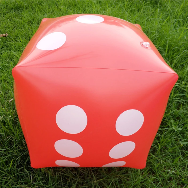 

35cm Summer Water Inflatable Dice Cube Big Dice Pool Toy Party Stage Prop Group Game Tool Casino Poker Party Decorations