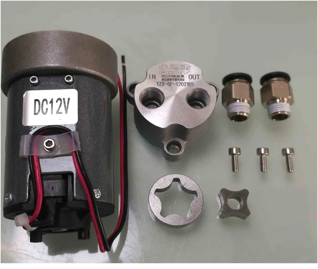 12V микро самовсасывающий Шестерни масляный насос постоянного тока отходы насос для перекачки масла