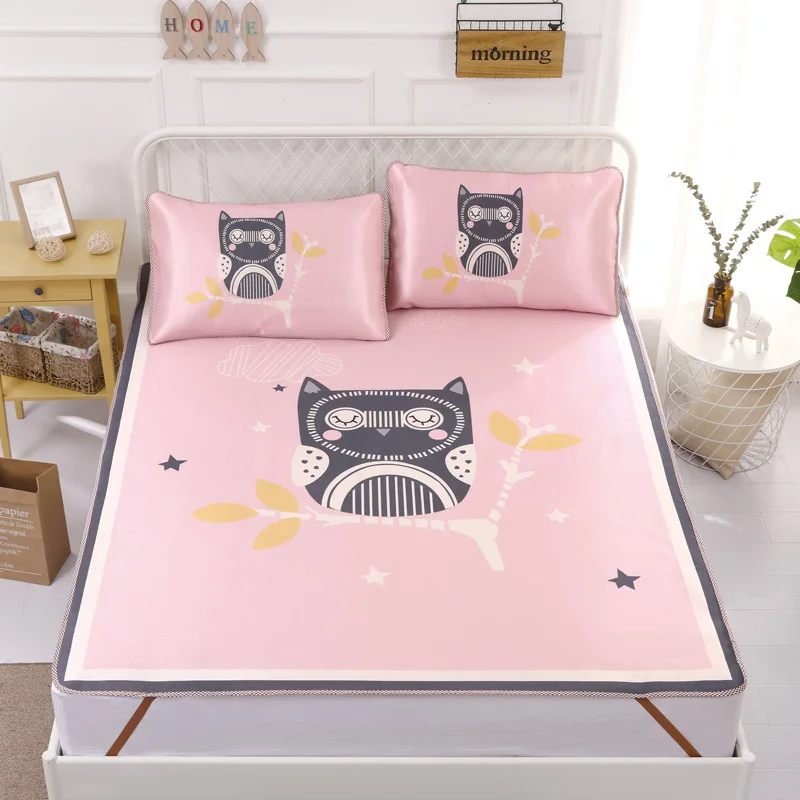 Летний крутой мультяшный коврик защитный матрас для сна простой хлопковый из